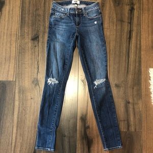 Paige verdugo ultra skinny jeans distressed knees